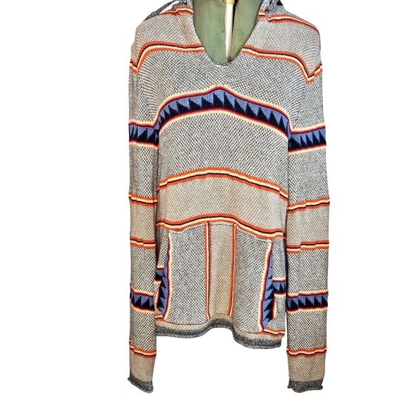 Mens American Eagle Outfitters boho southwestern gorpcore surf poncho hoodie L - Picture 1 of 11